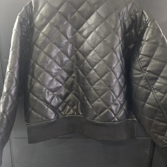 Nwt Bomber Leather Jacket Rebecca Minkoff XL - Picture 6 of 10